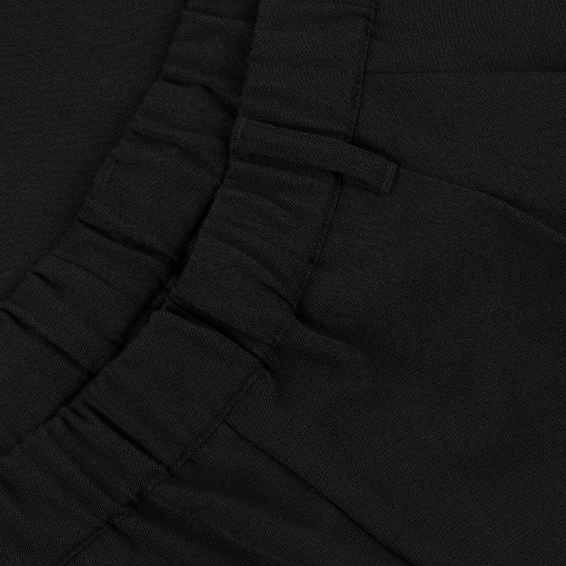 Pantalon plissé en sergé - Noir