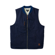 Gilet réversible Abraham de Builders - Rinse Denim/Sherpa