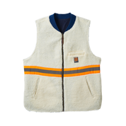 Gilet réversible Abraham de Builders - Rinse Denim/Sherpa