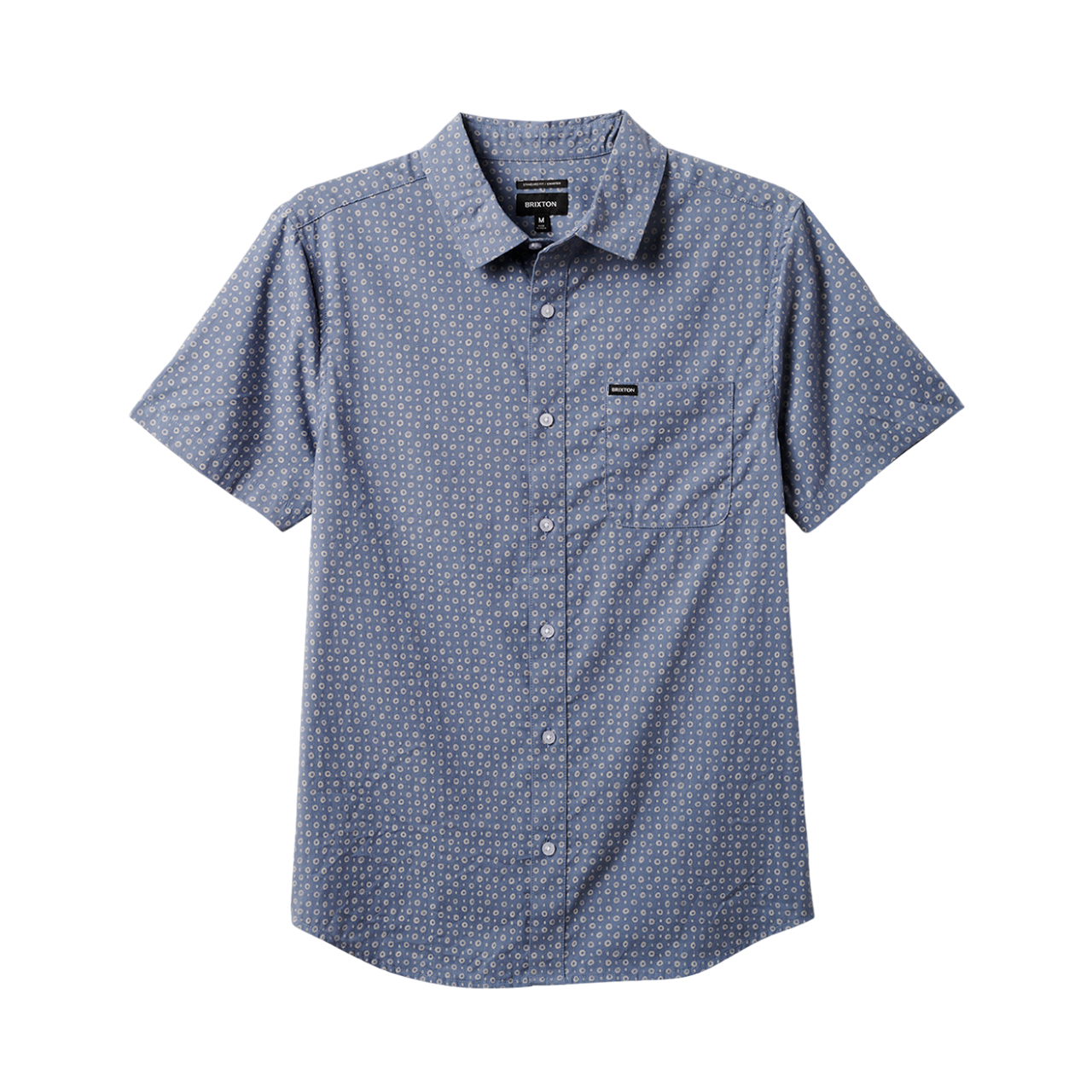 Chemise à manches courtes à imprimé Charter - Micro bleu Flinstone