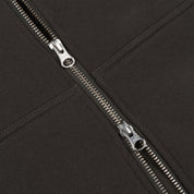 Cursive Small Logo Zip Hoodie - Vintage Black