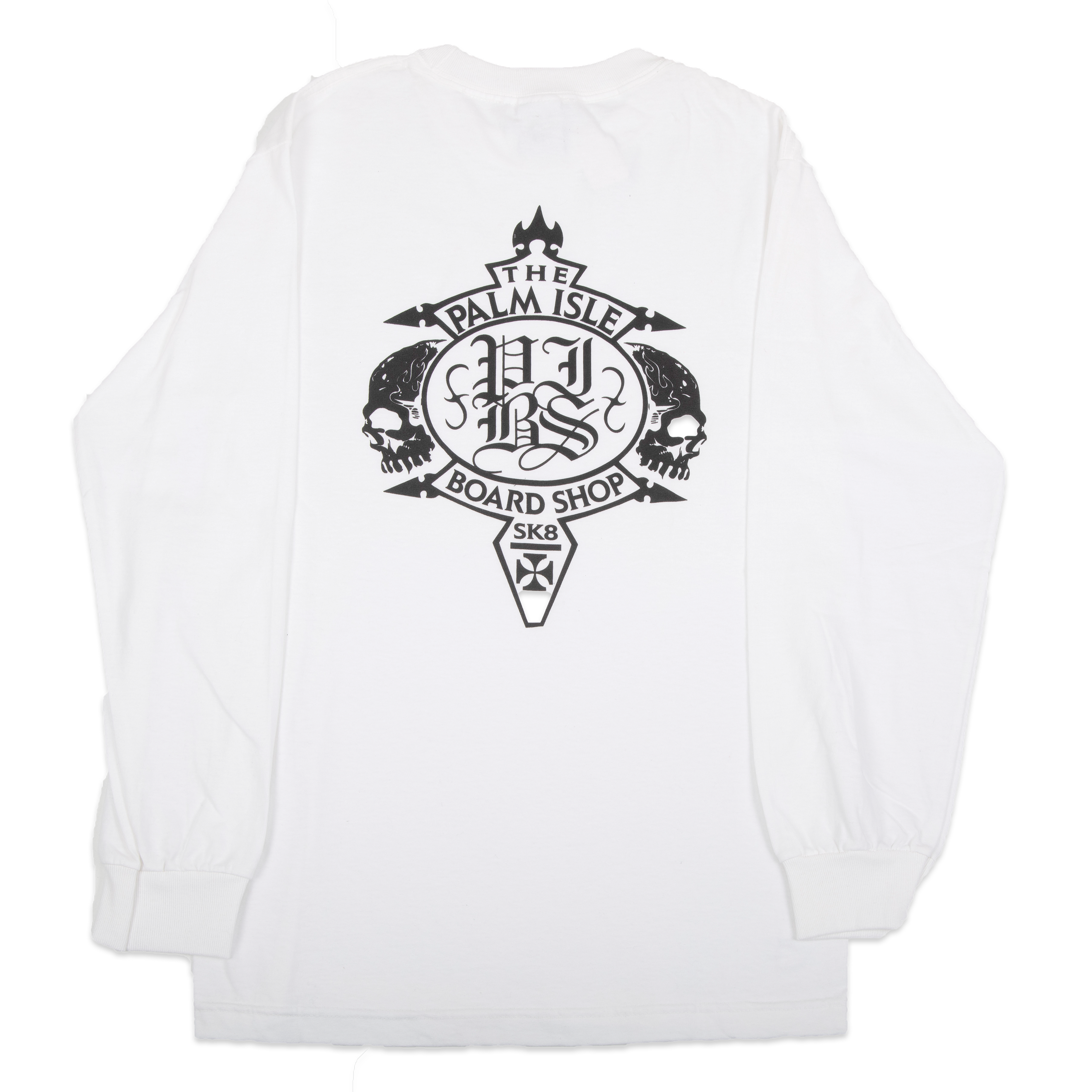 Crest Logo Longsleeve - White