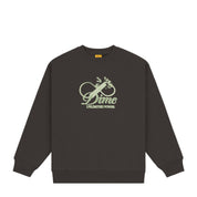 Cursive Power Crewneck - Vintage Black