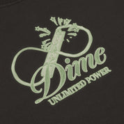 Cursive Power Crewneck - Vintage Black