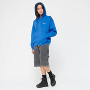 Cursive Small Logo Zip-Hoodie - Cobalt