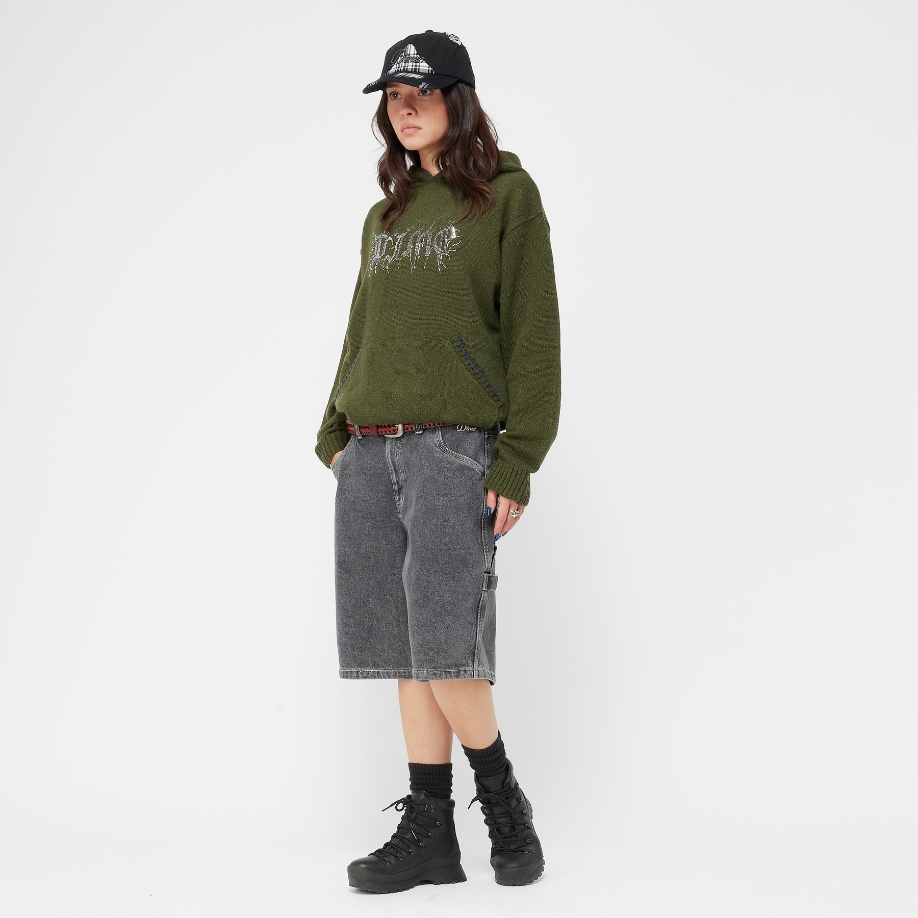 Hardcore Wool Hoodie - Army Green
