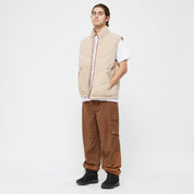 Sleeveless Puffer - Tan