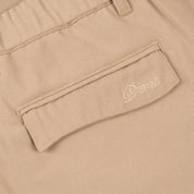 Pleated Twill Pants - Tan