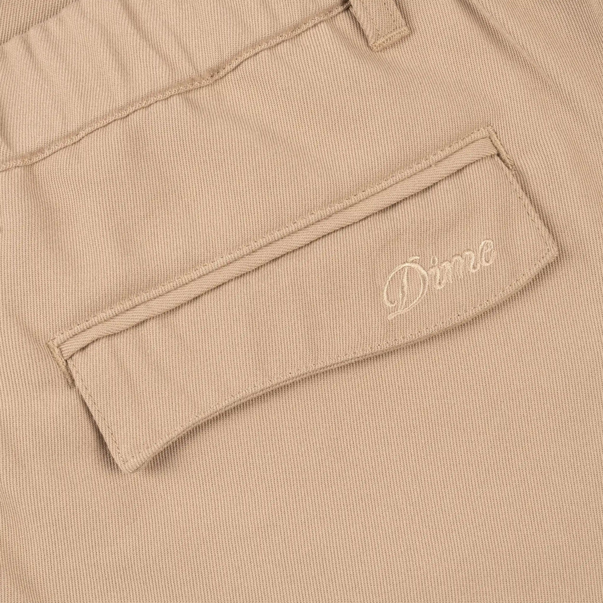 Pleated Twill Pants - Tan