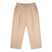 Pleated Twill Pants - Tan