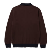 Pull zippé Dimensions - Chocolat