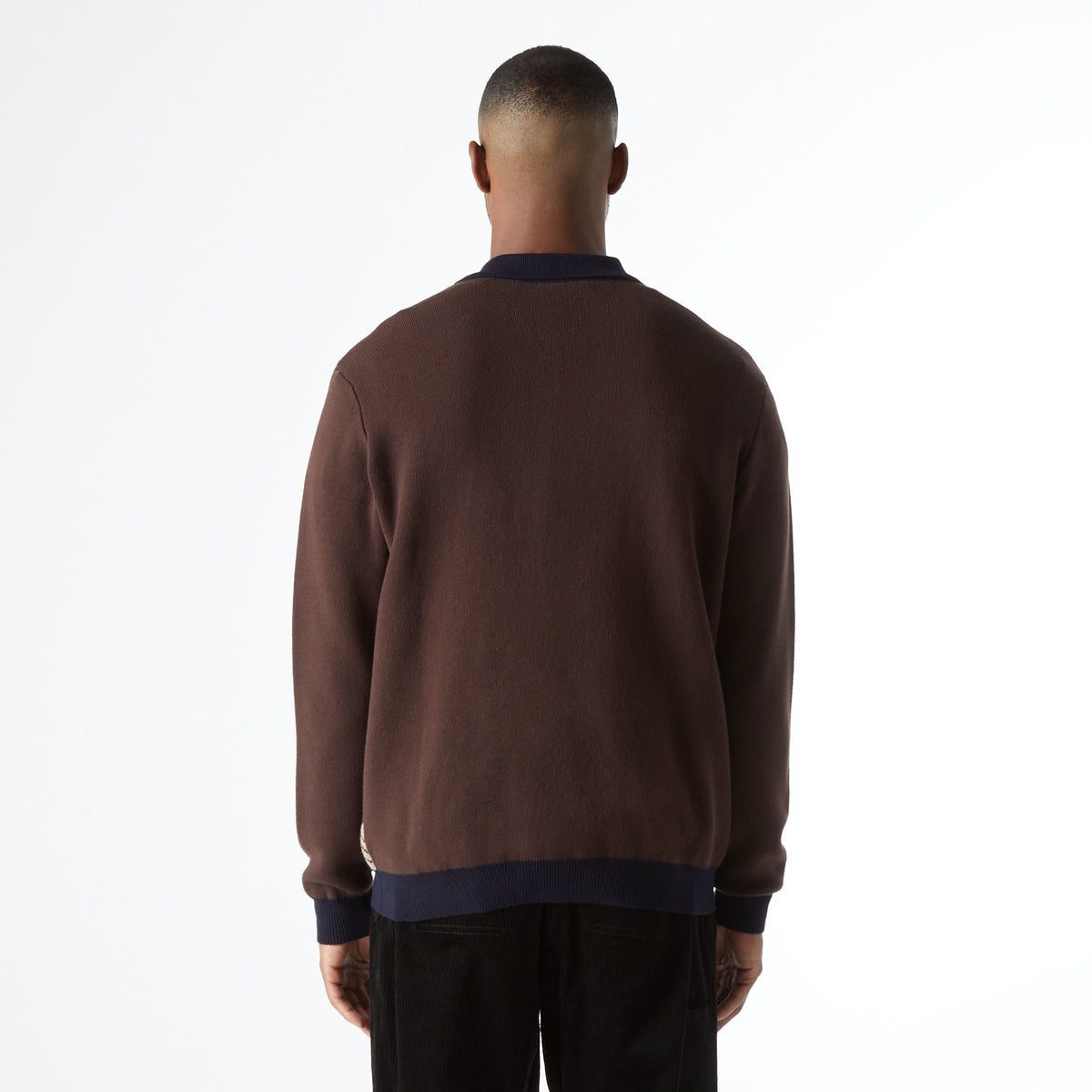 Pull zippé Dimensions - Chocolat