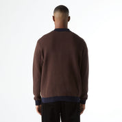 Pull zippé Dimensions - Chocolat