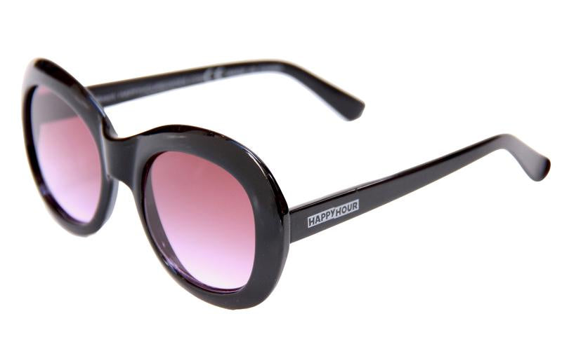 Bikini Beach Lunettes de Soleil - Noir/Violet