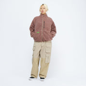Polaire Sherpa Coverstich - Mauve