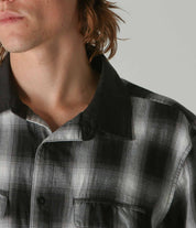 Broadcast Plaid SS Shirt - Black Ombre
