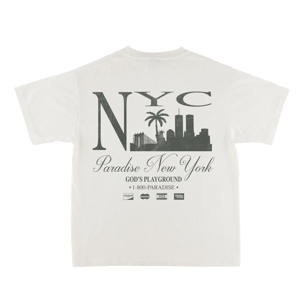 God's Playground T-Shirt à Manches Courtes - Blanc Cassé
