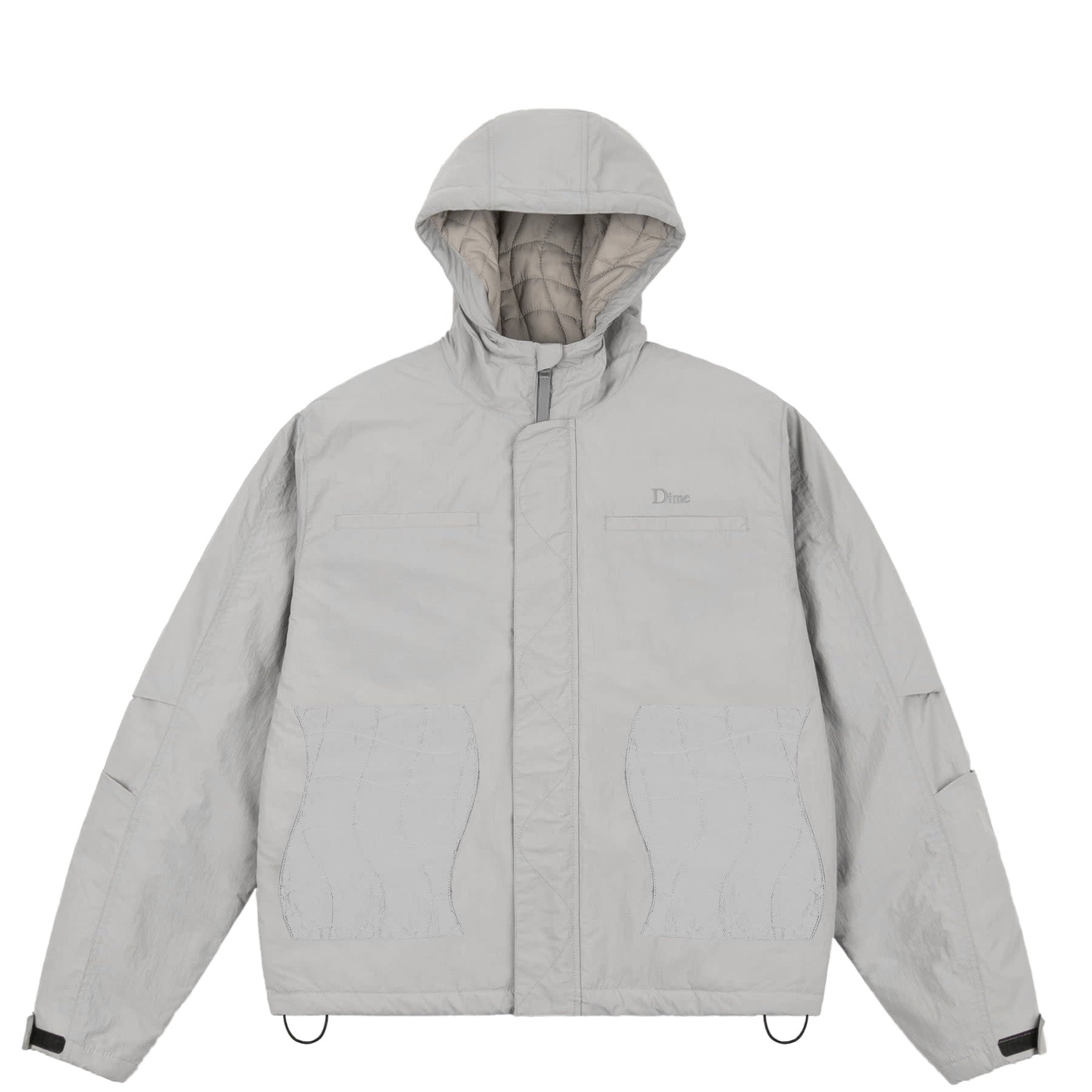 Dime Plein-Air Jacket - Light Gray – Palm Isle Skateshop