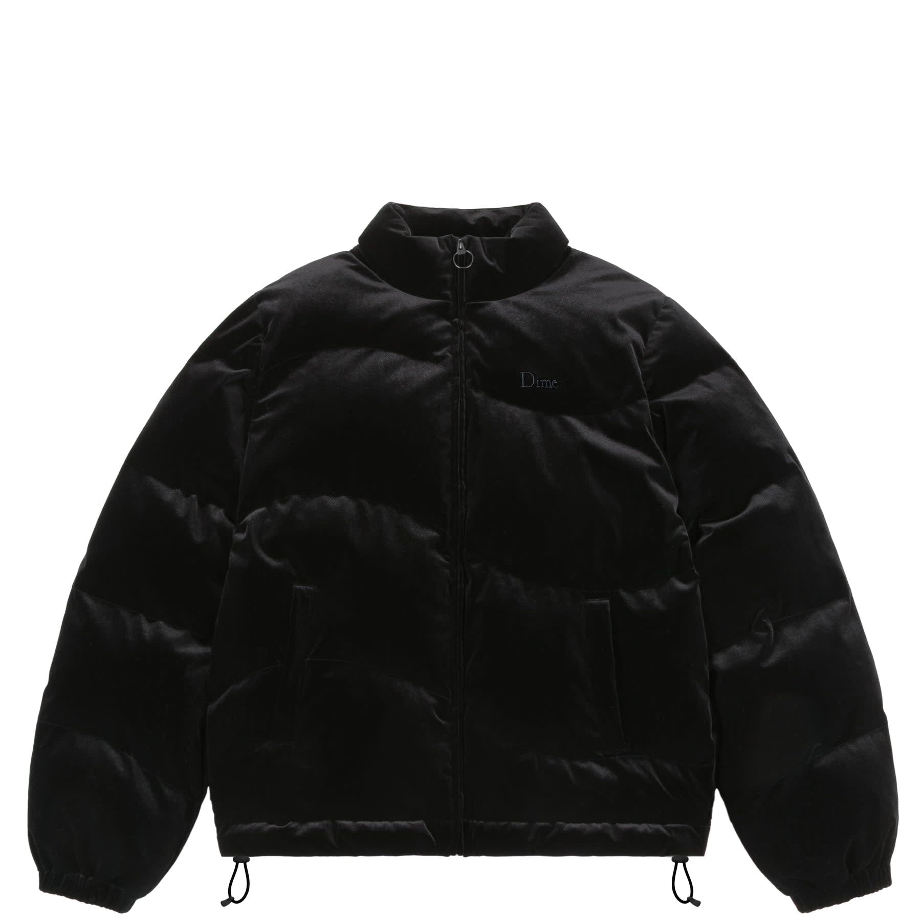 [限定値下]DIME VELVET QUILTED PUFFER BLACK L Dime Velvet Quilted Puffer - Black – Palm Isle Skateshop
