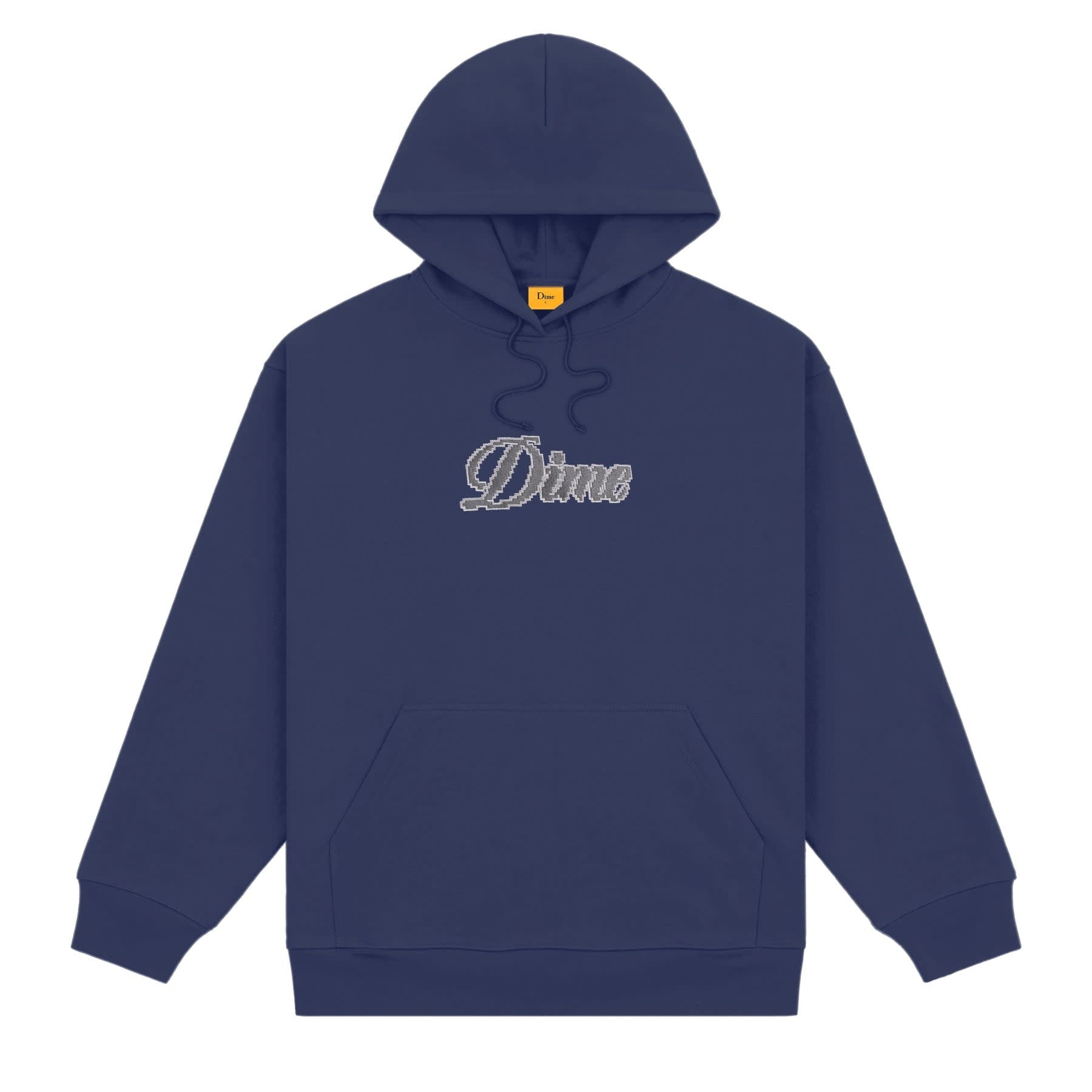 Dime Pixel Cursive Hoodie【Mサイズ】 Dime Pixel Cursive Hoodie - Night Blue – Palm Isle Skateshop