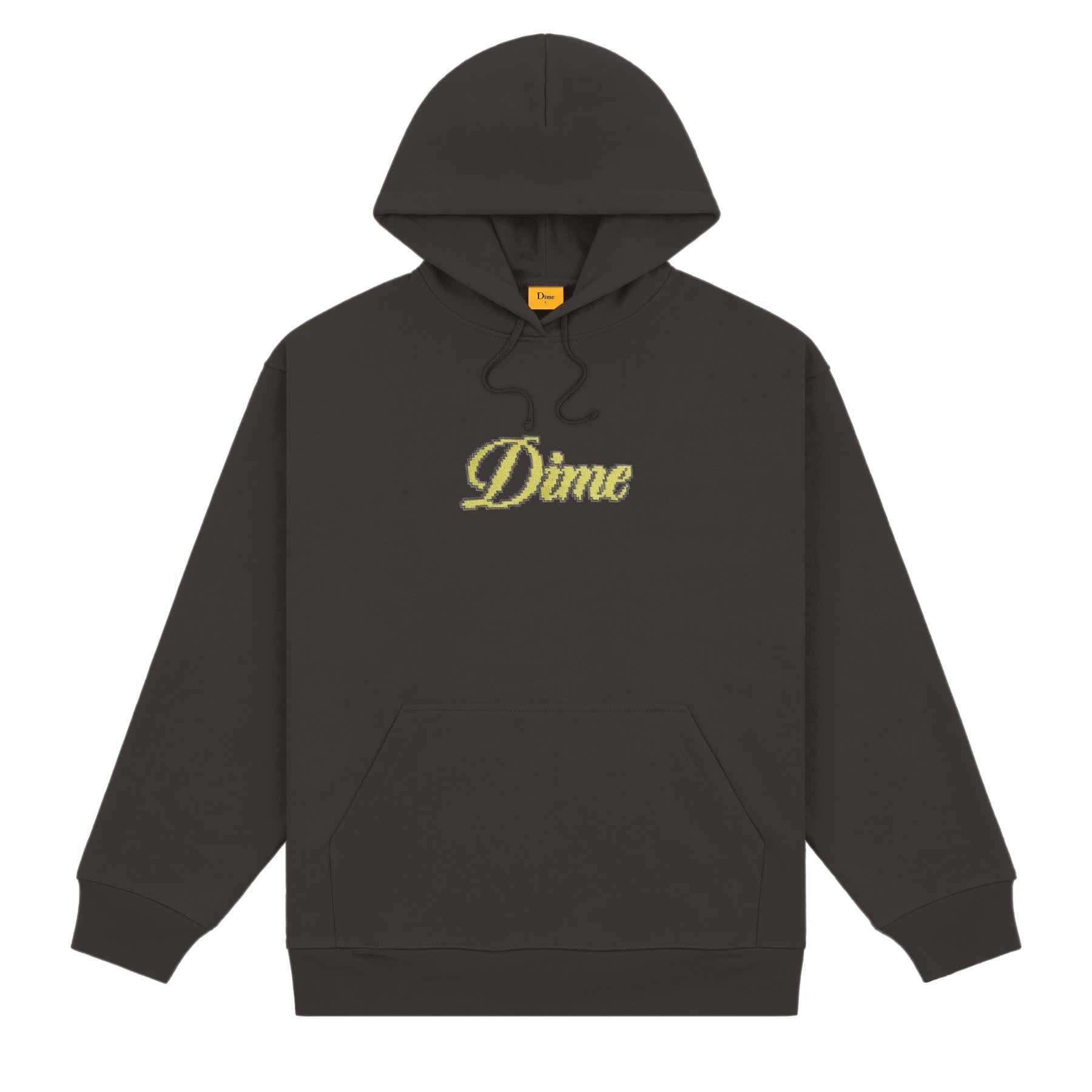 Pixel Cursive Hoodie - Vintage Black