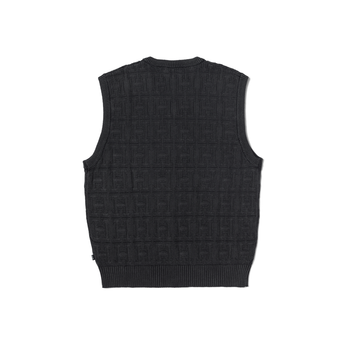 Gilet surteint en jacquard entrelacé - Noir