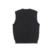 Gilet surteint en jacquard entrelacé - Noir