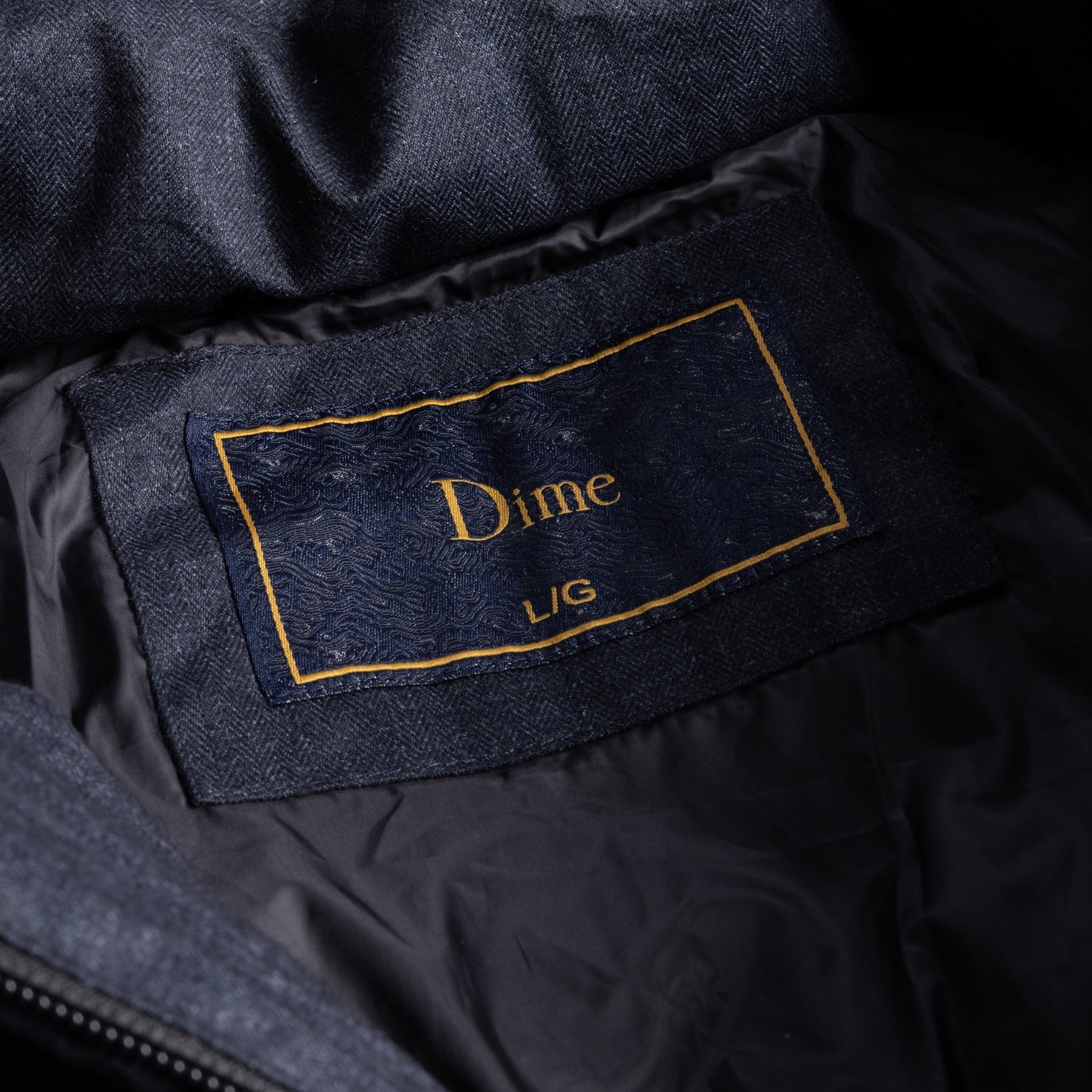 Doudoune en tweed de qualité supérieure - Gris foncé