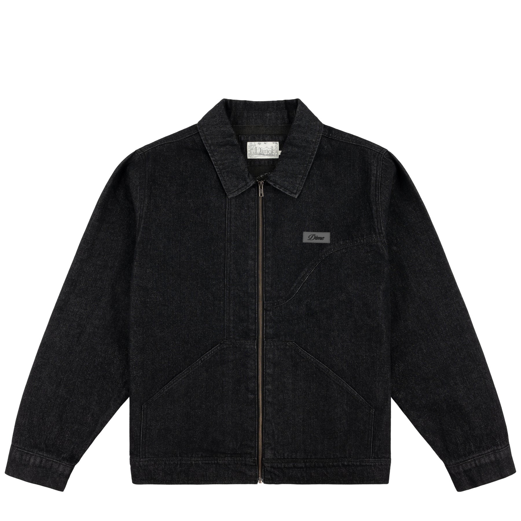 Dime Denim Twill Jacket - Black Washed – Palm Isle Skateshop