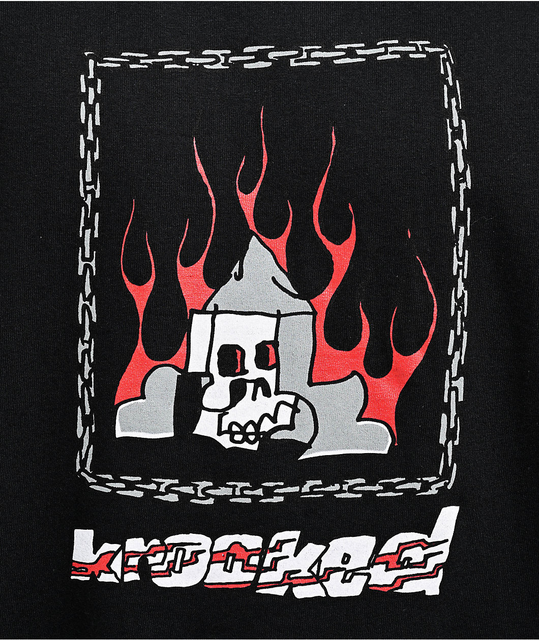 T-shirt à chaîne - Noir/Multicolore
