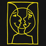 Sweat à capuche Moonsmile Raw - Noir/Jaune