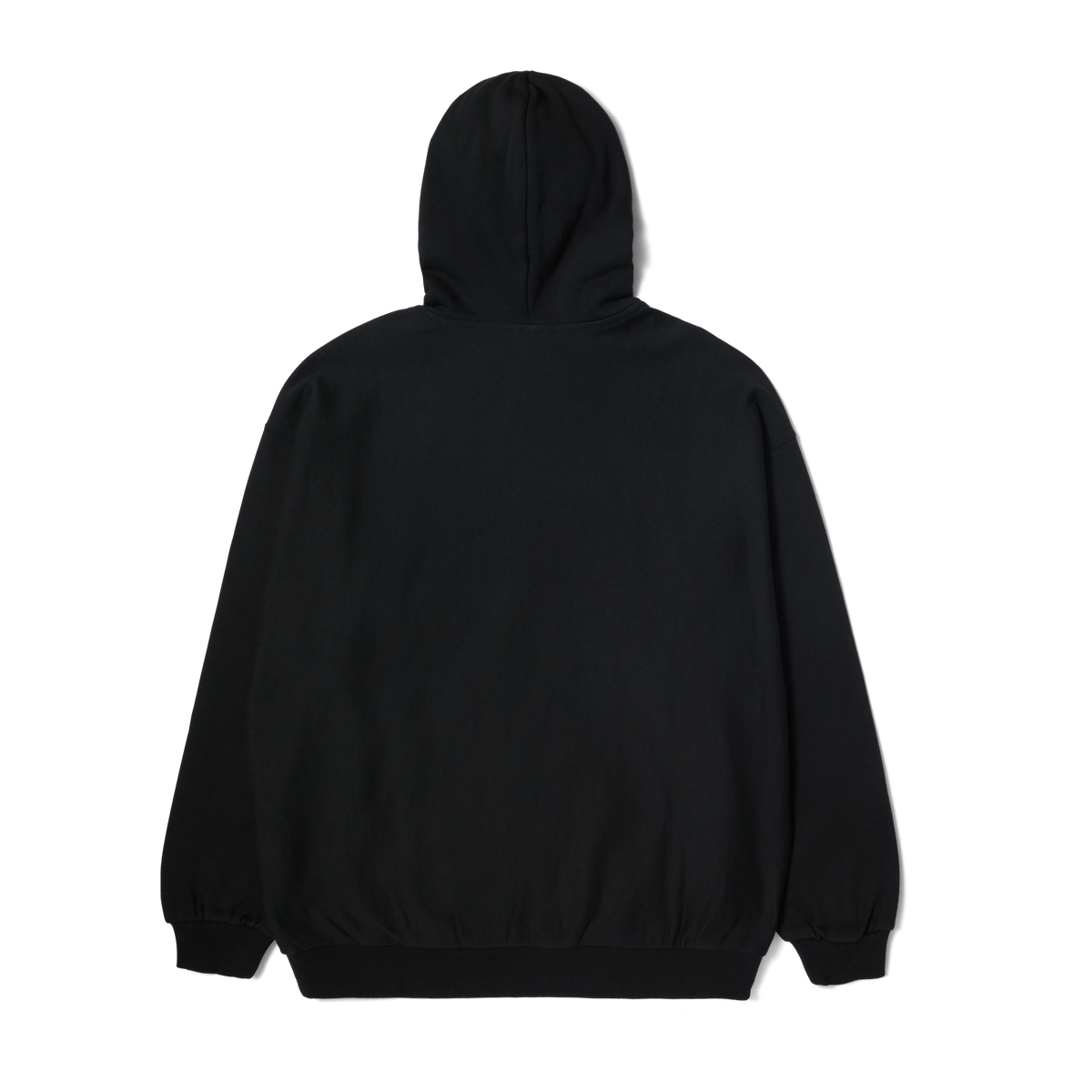 Polaire à capuche avec logo appliqué - Noir