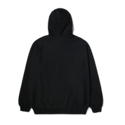 Polaire à capuche avec logo appliqué - Noir
