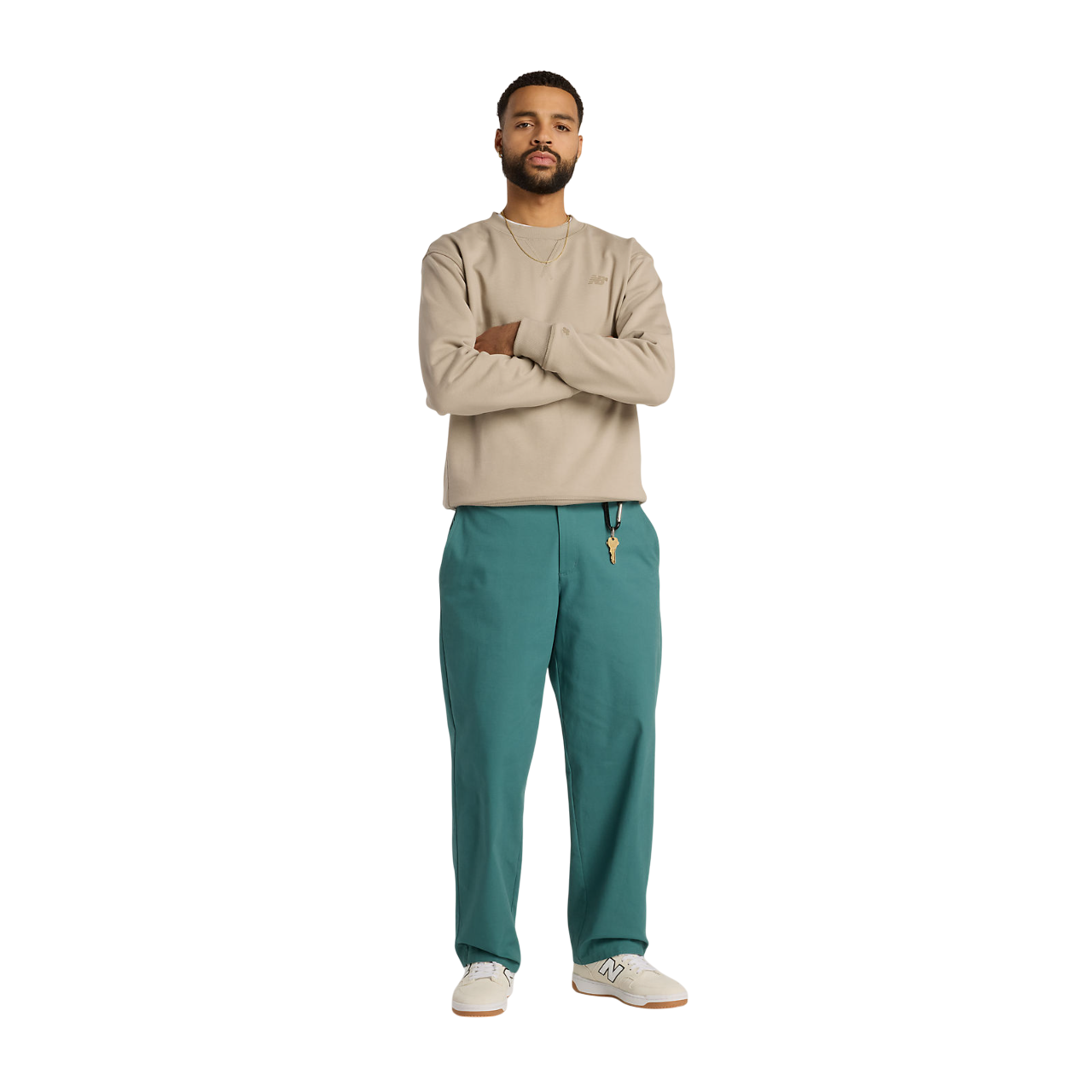 Numeric French Terry Crew - Arid Stone