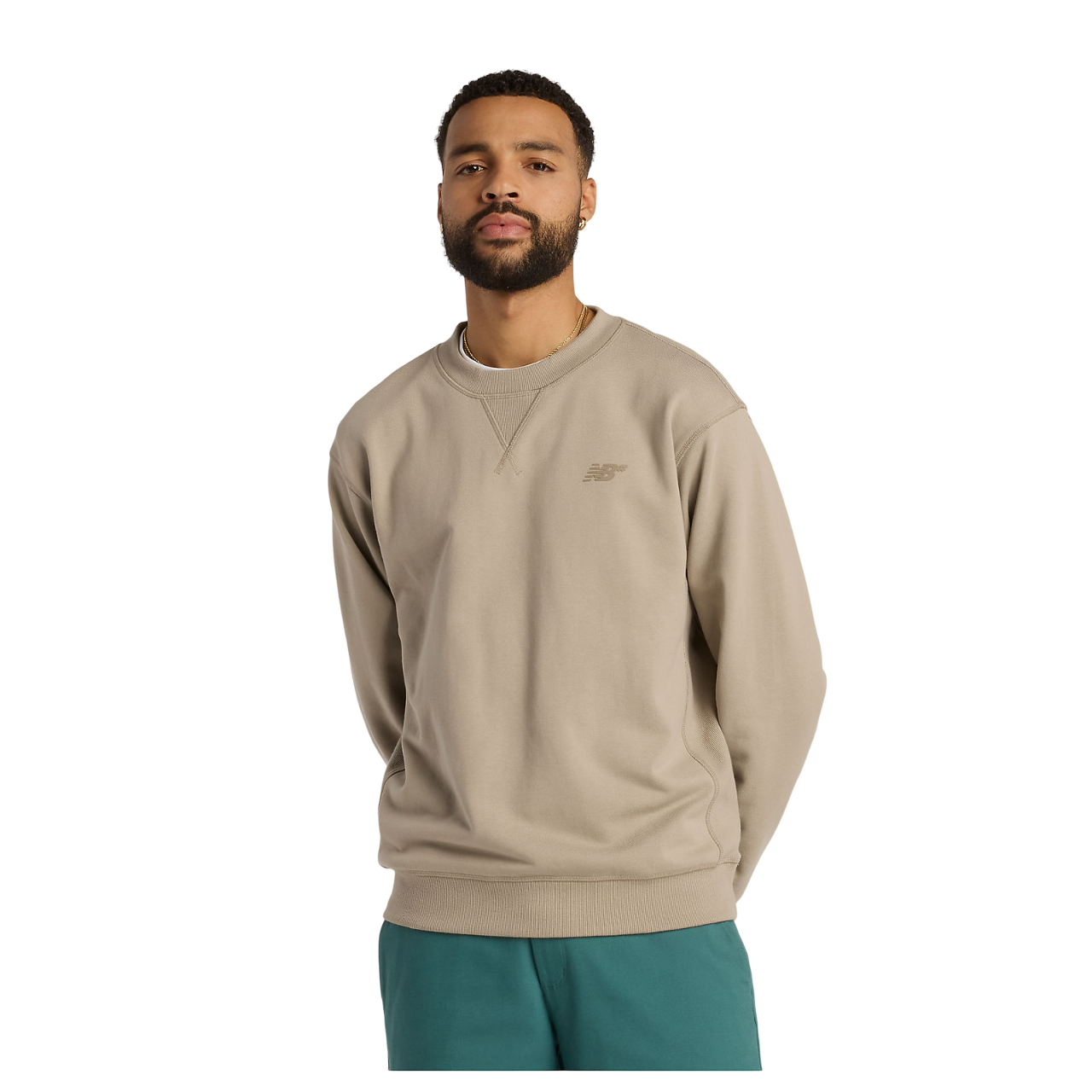 Numeric French Terry Crew - Arid Stone