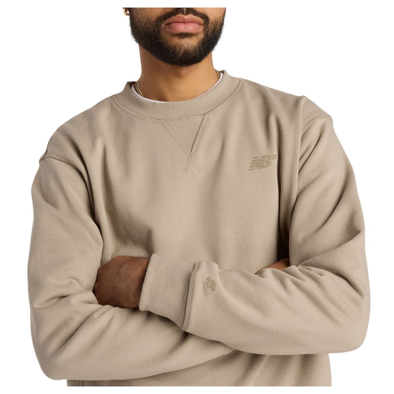 Numeric French Terry Crew - Arid Stone
