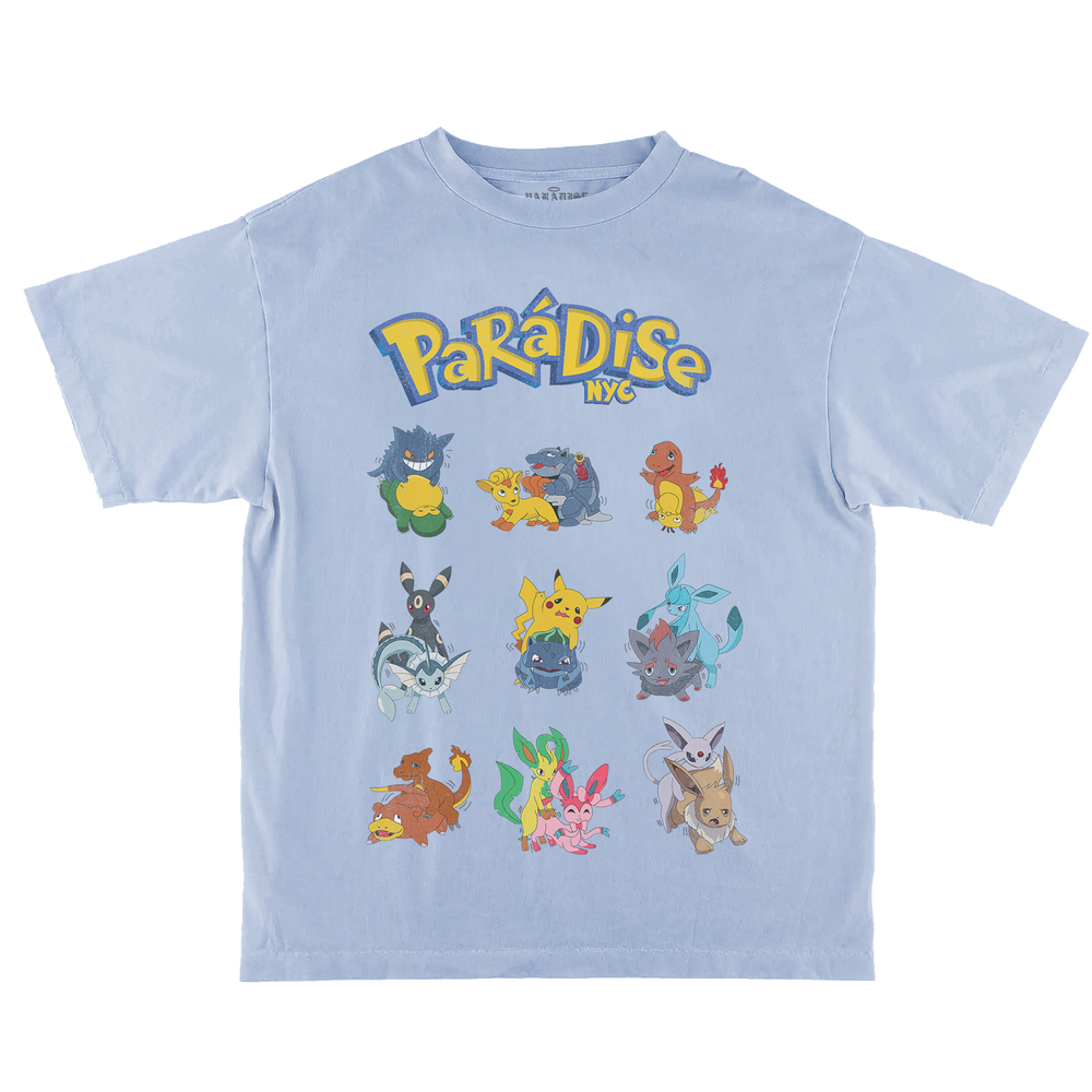 Poke-Dise SS T-Shirt - Light Blue
