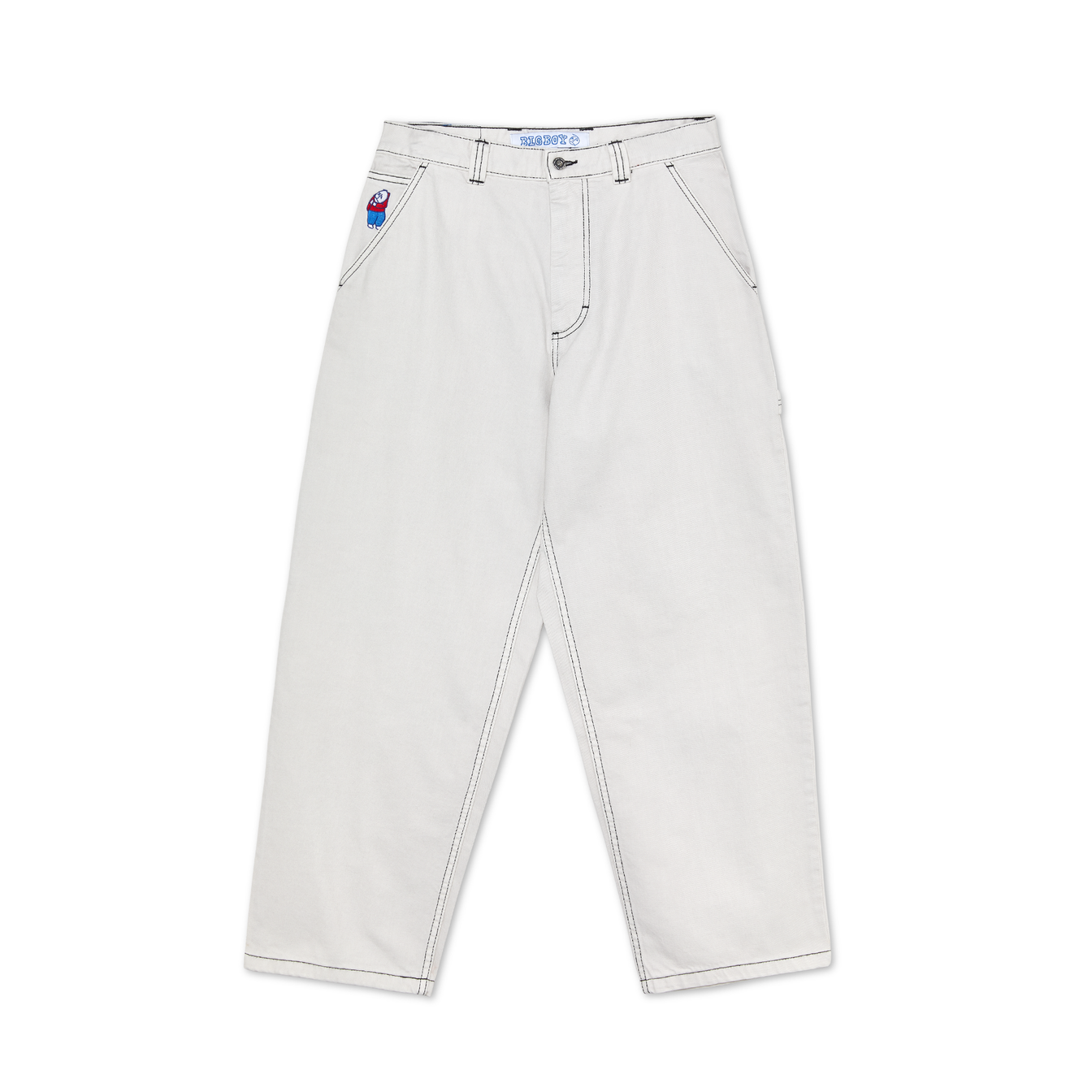Polar skate co. BIGBOY ホワイト Polar Skate Co. Big Boy Work Pants - Washed White – Palm Isle
