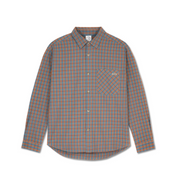 Chemise Mitchell LS - Bleu/Rouille