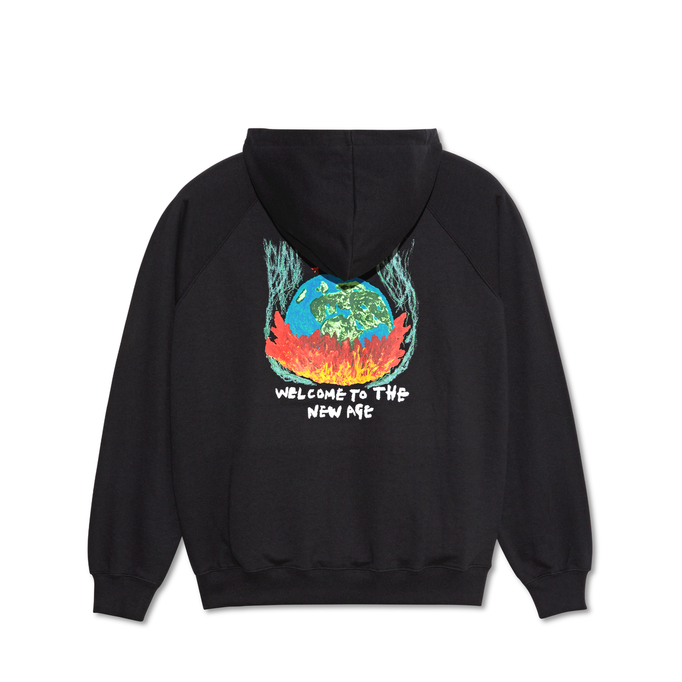 Sweat à capuche zippé par défaut Bienvenue dans la nouvelle ère - Noir