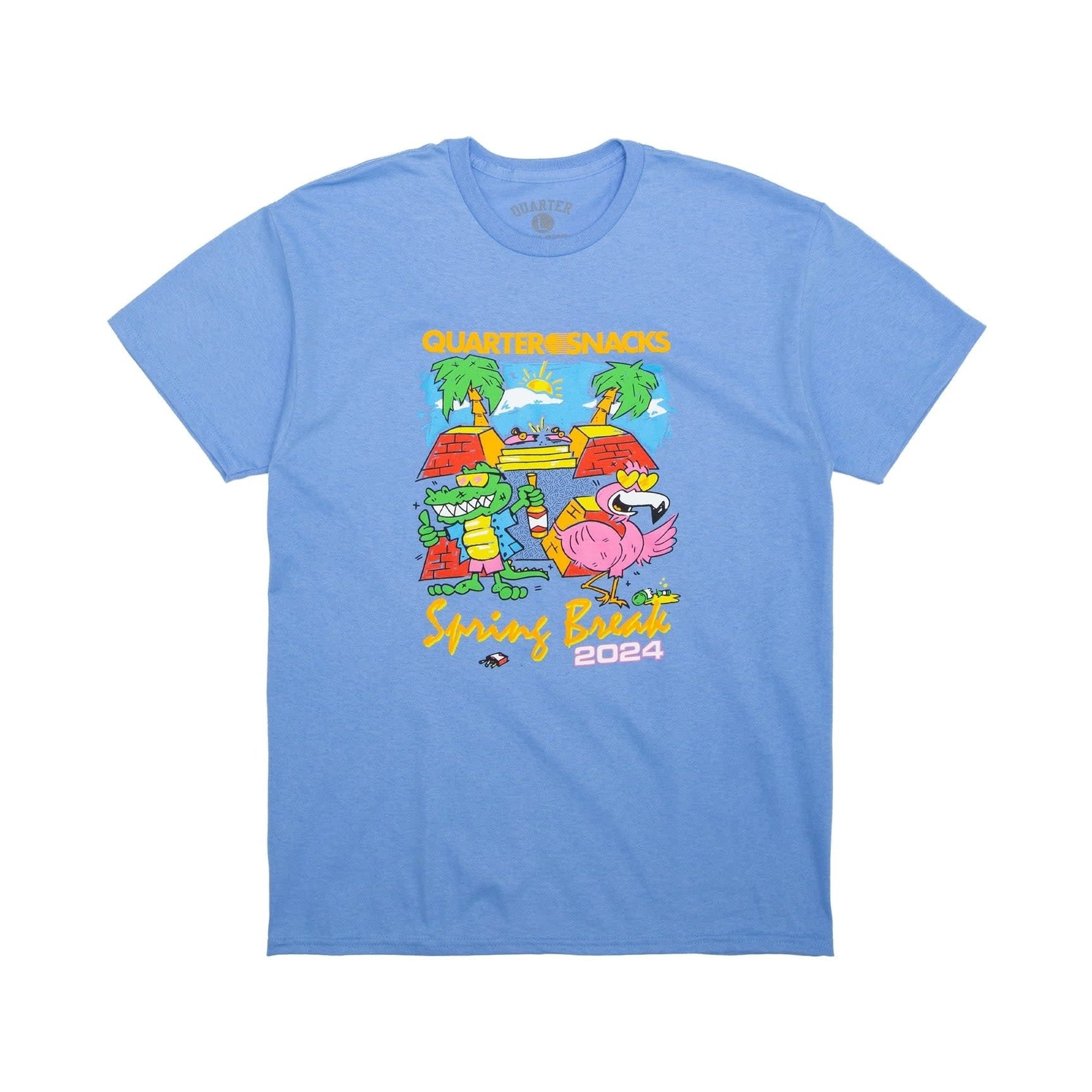 T-shirt Spring Break - Bleu Caroline