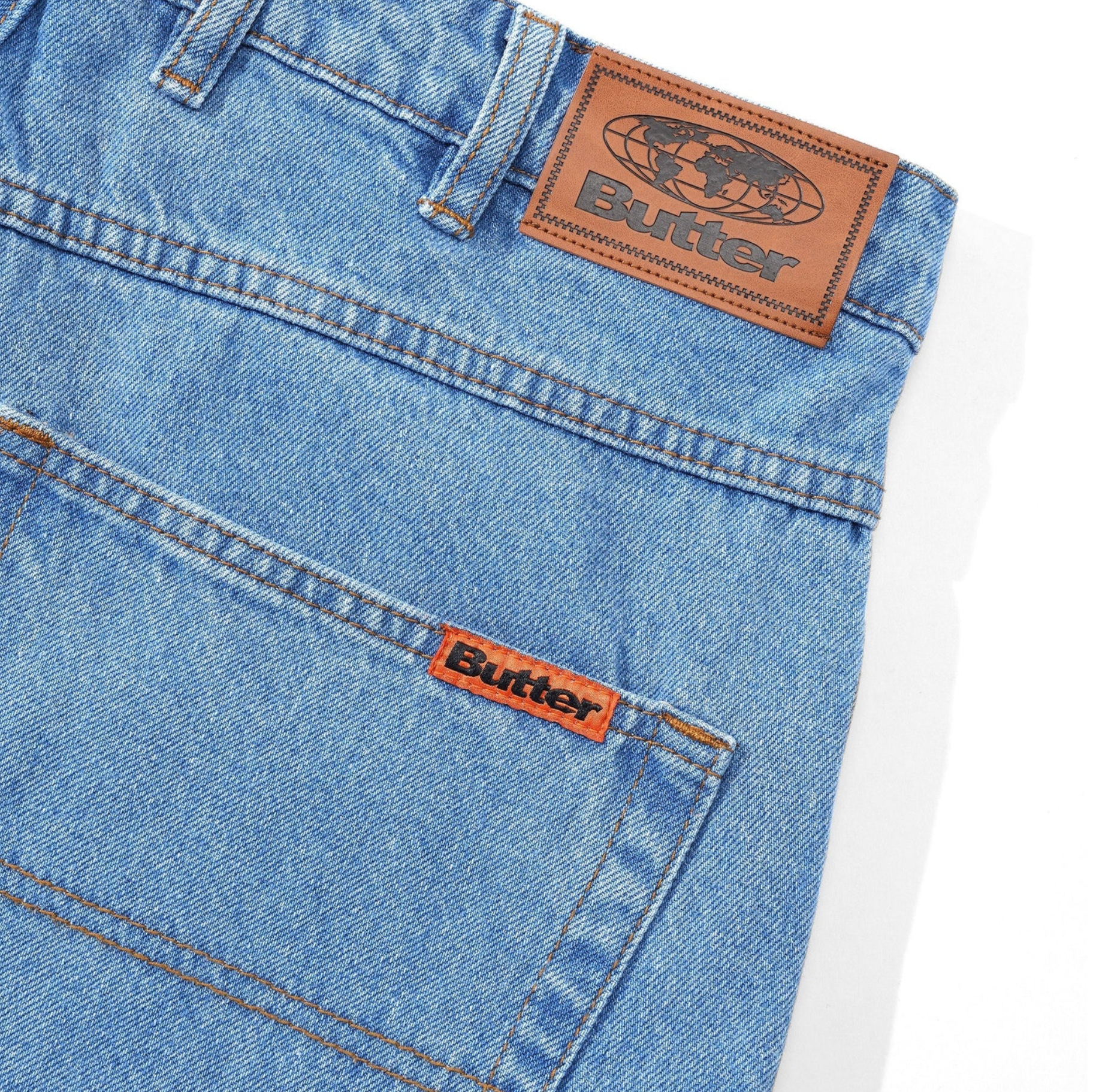 Jean Baggy en denim - Indigo délavé