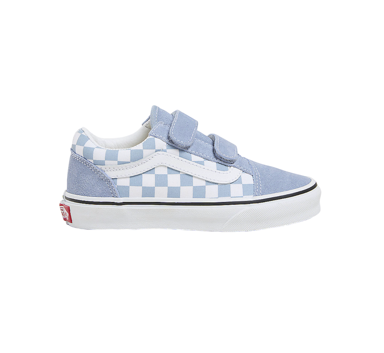 Kids Old Skool V Checkerboard - Blue/White