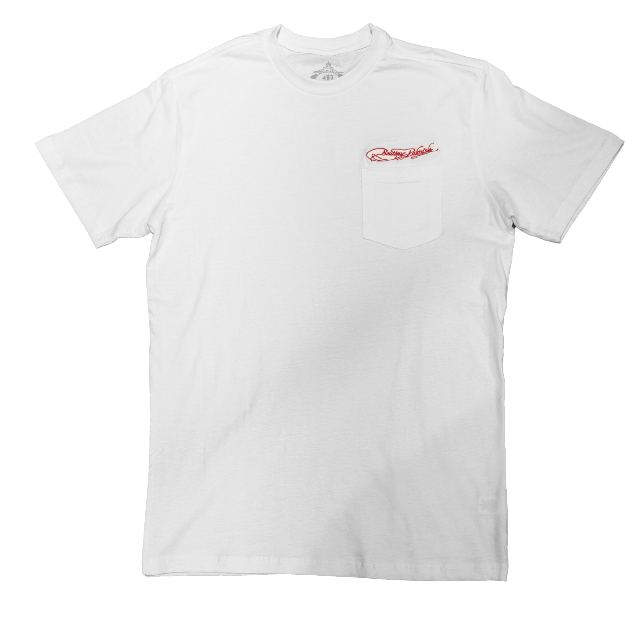 Signature Embroidery Pocket T-Shirt - White