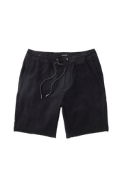 Short Madrid II en velours côtelé 8" - Noir