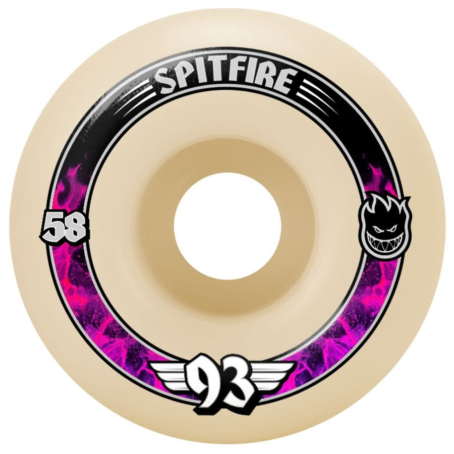 Spitfire Soft Sliders Formula Four 93D Radials Natural - 58mm