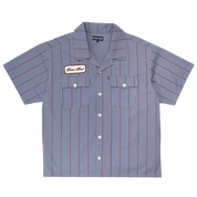 Chemise décontractée à rayures - Bleu clair