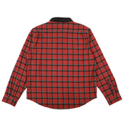Chemise en flanelle à col en velours côtelé Cascadia - Brique