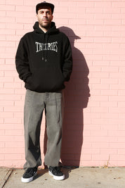 Punchout Varsity Heavyweight Hoodie - Black
