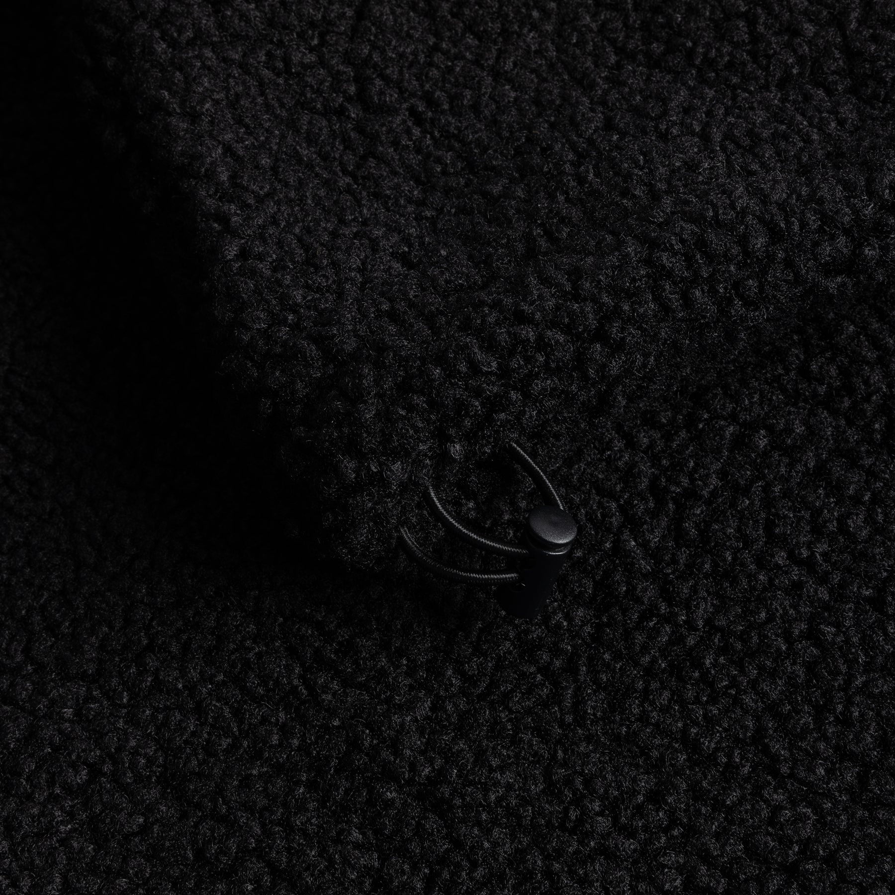 Polar Fleece Sherpa Zip - Black